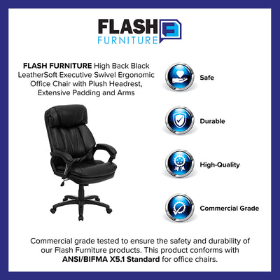 Black High Back Leather Chair