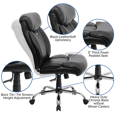 Black 400lb High Back Chair