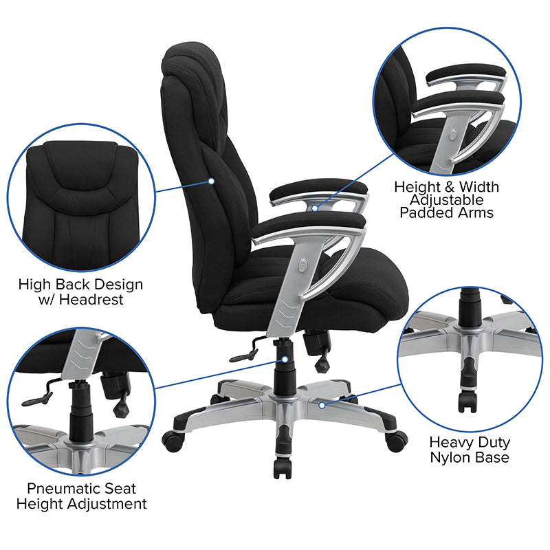 Black 400lb High Back Chair
