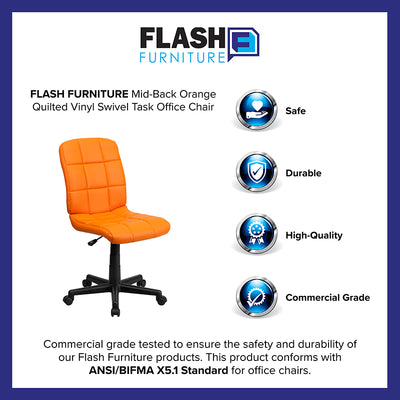 Orange Mid-back Task Chair