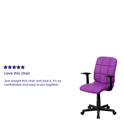 Purple Mid-back Task Chair