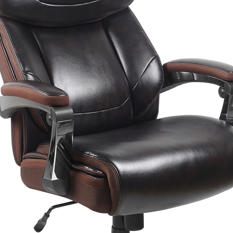Brown 500lb High Back Chair