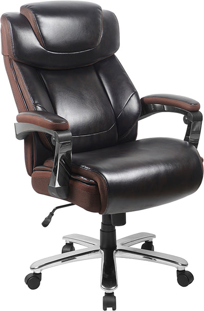 Brown 500lb High Back Chair