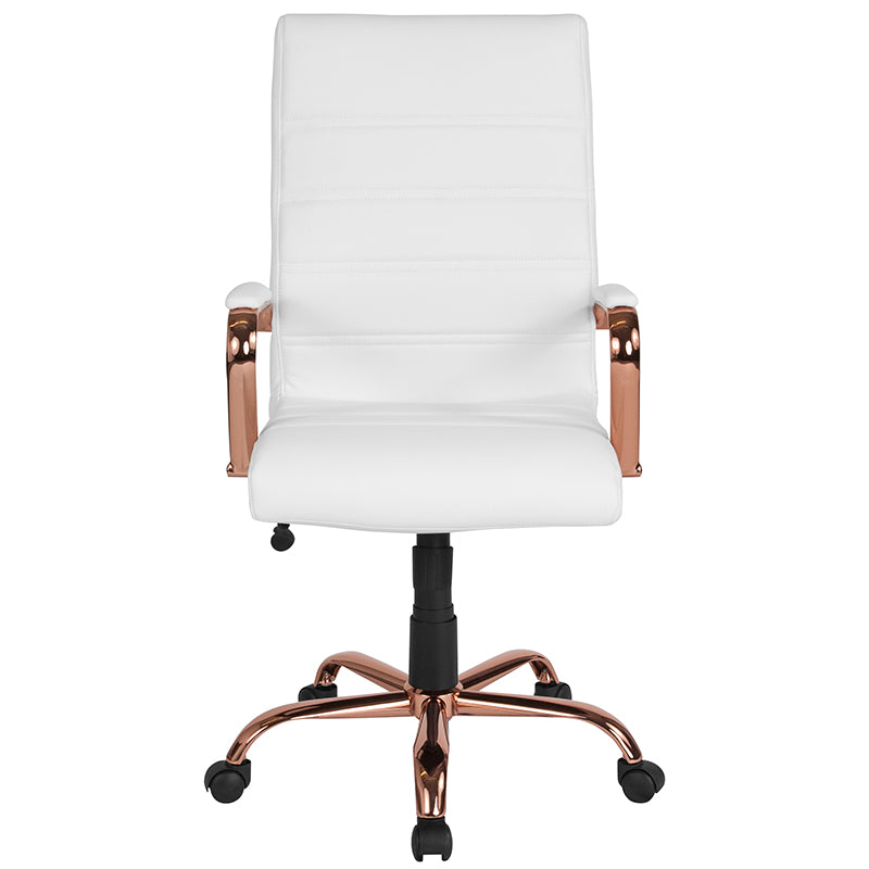White High Back Leather Chair