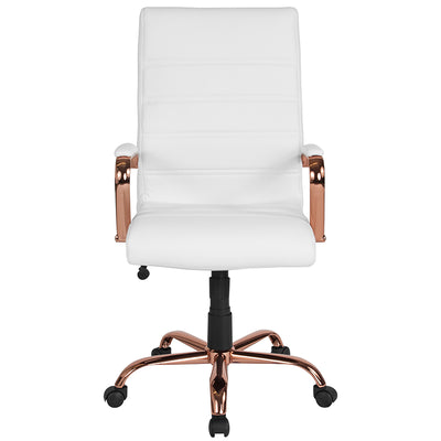 White High Back Leather Chair
