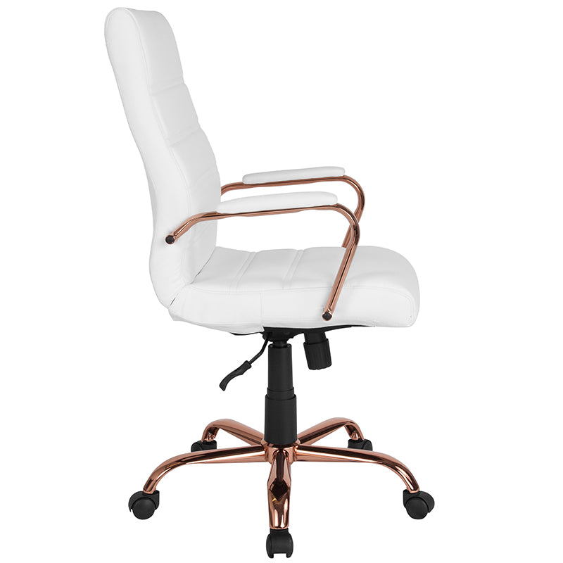 White High Back Leather Chair