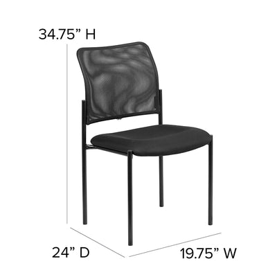 Black Mesh Side Chair