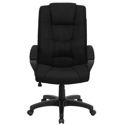 Black High Back Fabric Chair
