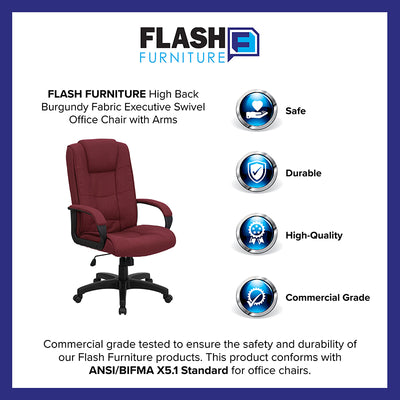 Burgundy High Back Chair