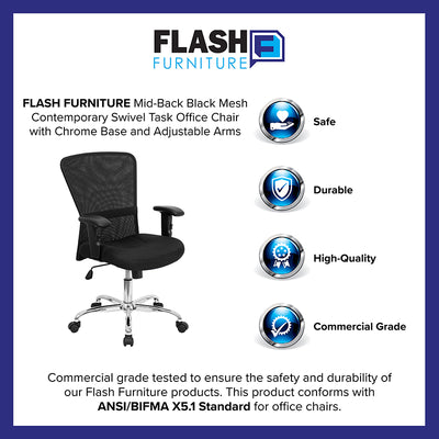 Black Mid-back Task Chair