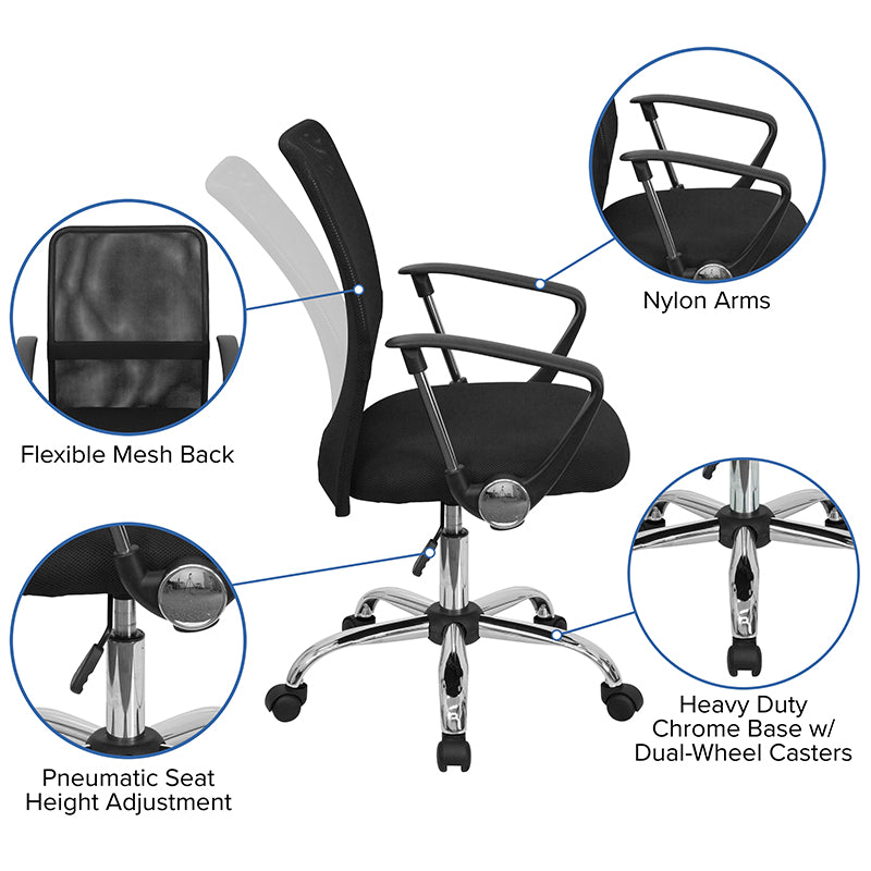 Black Mid-back Task Chair