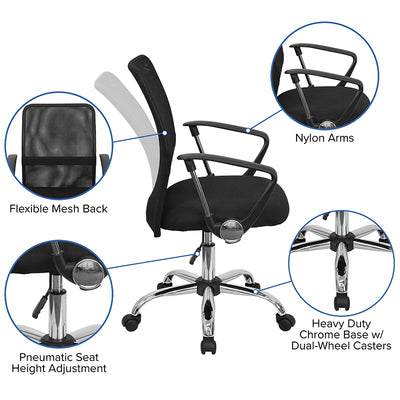 Black Mid-back Task Chair