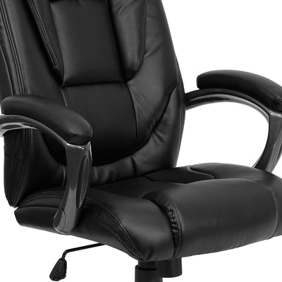 Black High Back Leather Chair