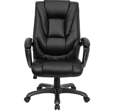 Black High Back Leather Chair