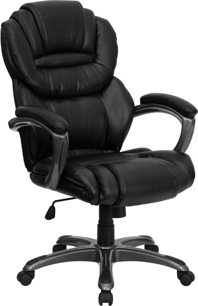 Black High Back Leather Chair