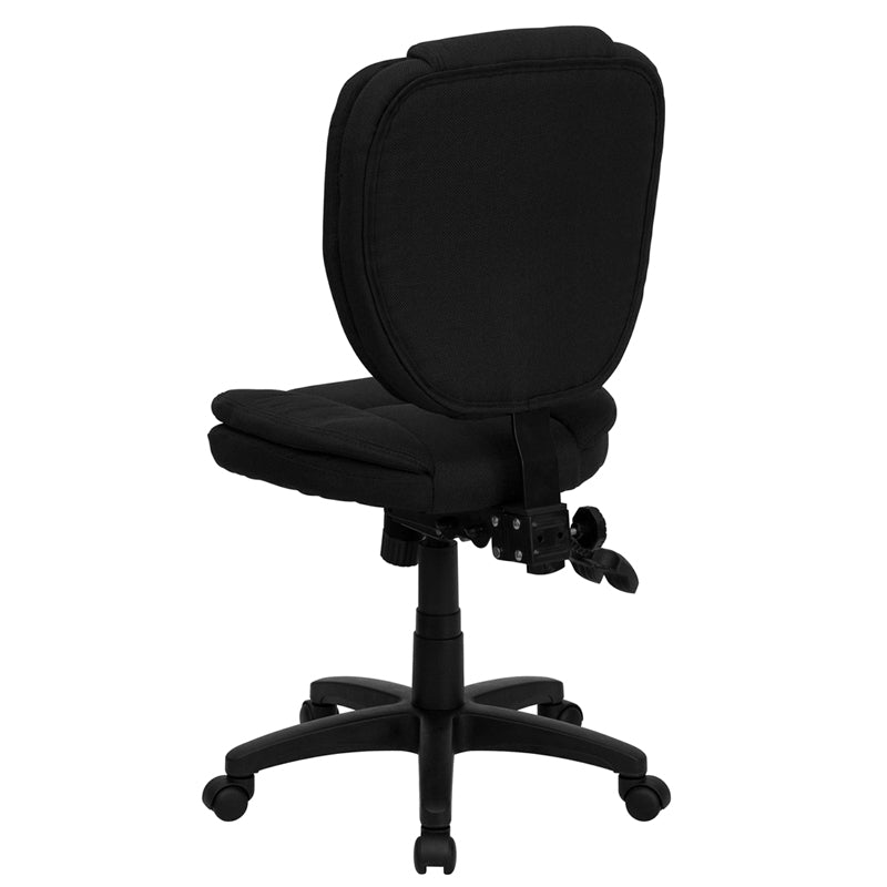 Black Mid-back Fabric Chair