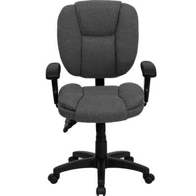 Gray Mid-back Fabric Chair
