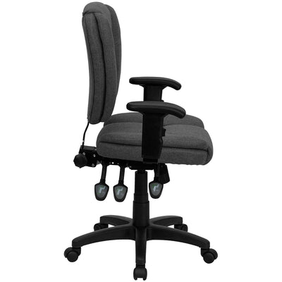 Gray Mid-back Fabric Chair