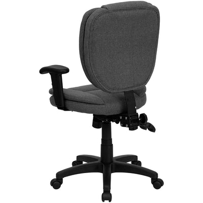Gray Mid-back Fabric Chair