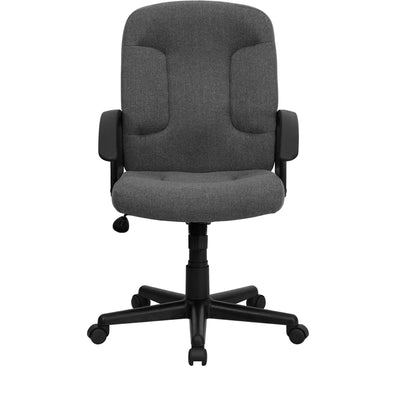 Gray Mid-back Fabric Chair