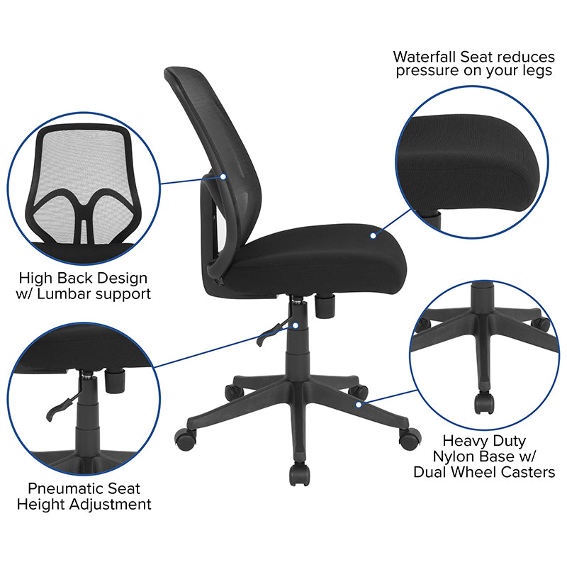 Black High Back Mesh Chair