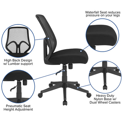 Black High Back Mesh Chair