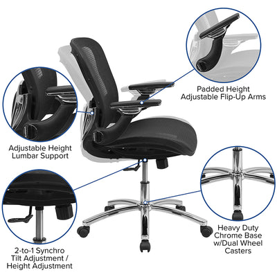 Black Mid-back Mesh Chair