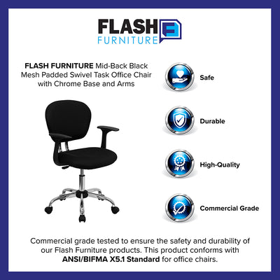 Black Mid-back Task Chair