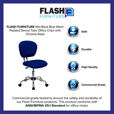 Blue Mid-back Task Chair