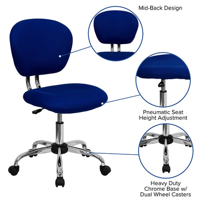 Blue Mid-back Task Chair