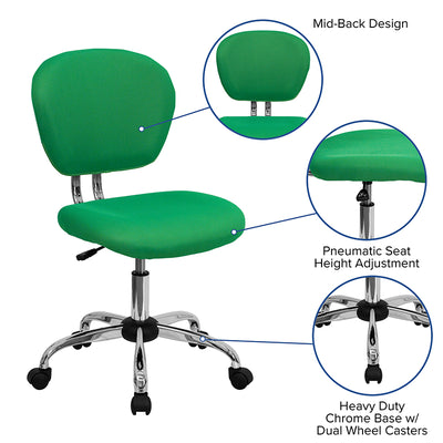Bright Green Mid-back Task