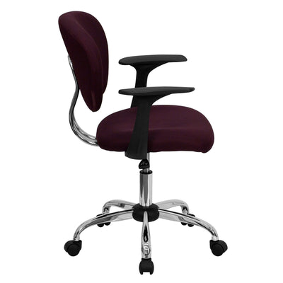 Burgundy Mid-back Task Chair
