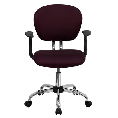 Burgundy Mid-back Task Chair