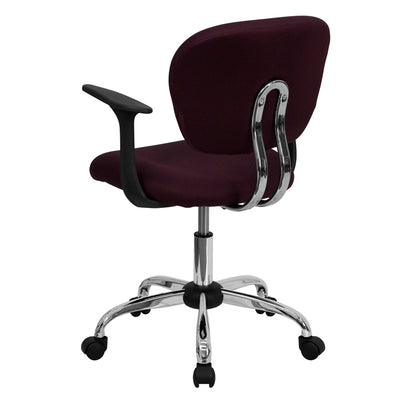 Burgundy Mid-back Task Chair
