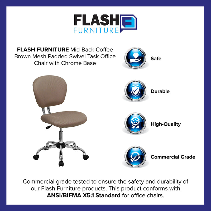 Coffee Mid-back Task Chair