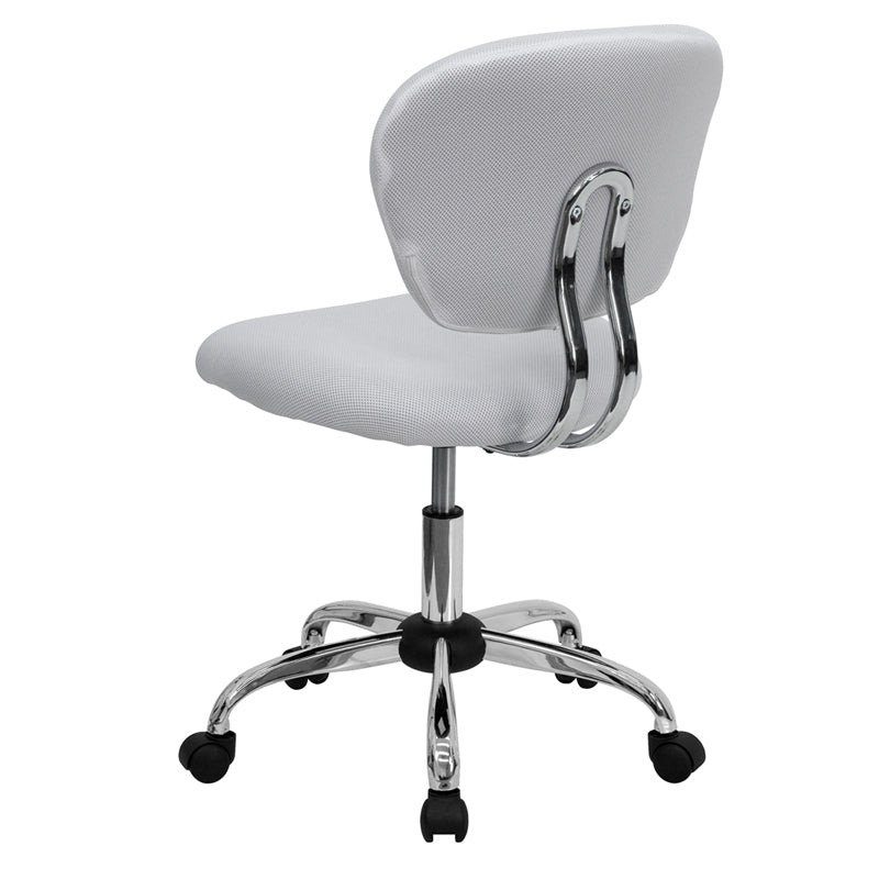White Mid-back Task Chair