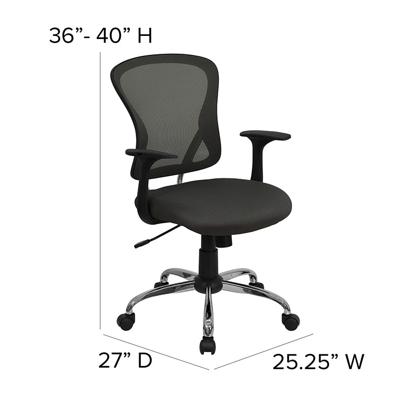 Dark Gray Mid-back Task Chair