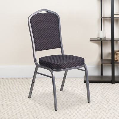 Black Fabric Banquet Chair