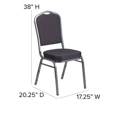 Black Fabric Banquet Chair