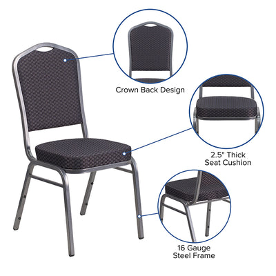 Black Fabric Banquet Chair