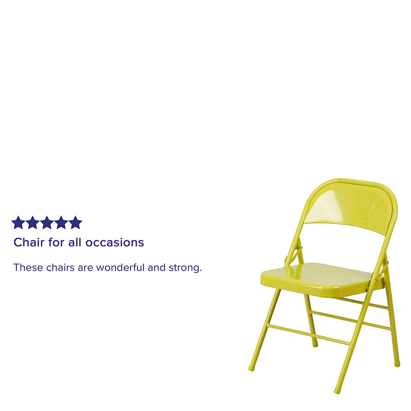 Twisted Citron Folding Chair