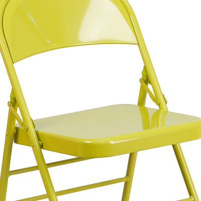 Twisted Citron Folding Chair