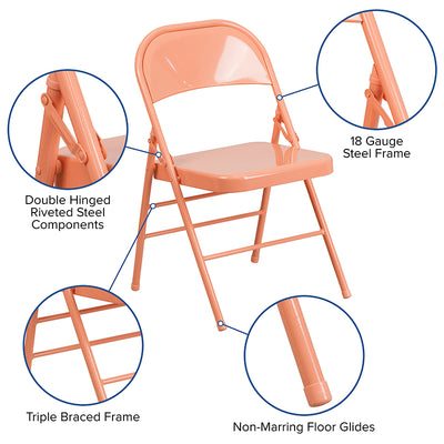 Sedona Coral Folding Chair