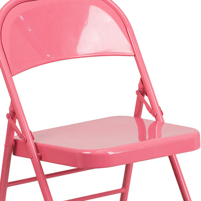 Bubblegum Pink Folding Chair
