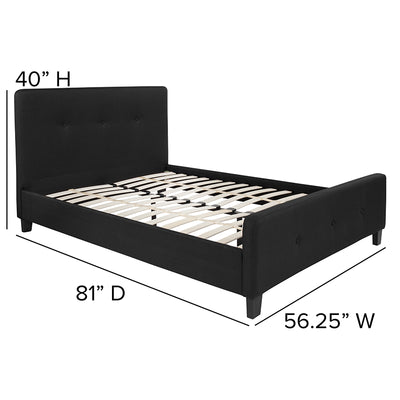 Full Platform Bed-black