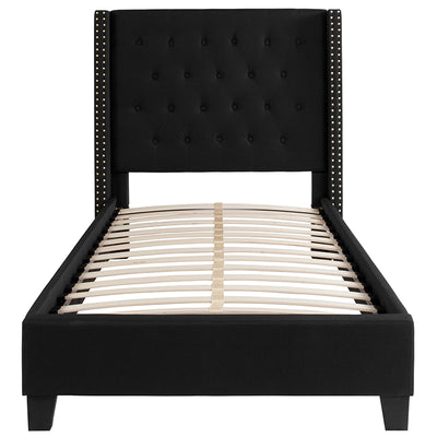 Twin Platform Bed-black