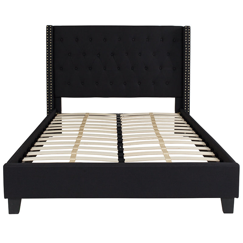 Full Platform Bed-black