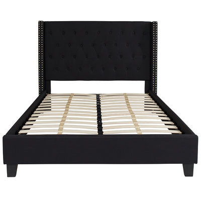 Full Platform Bed-black