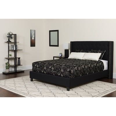 Full Platform Bed-black