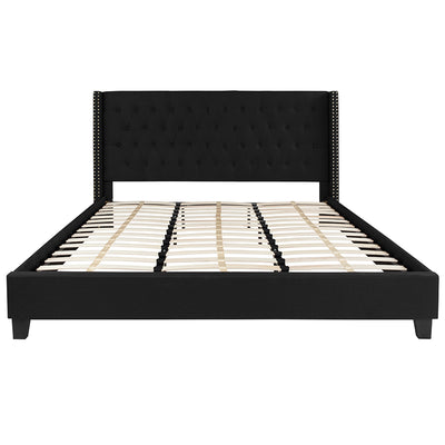 King Platform Bed-black